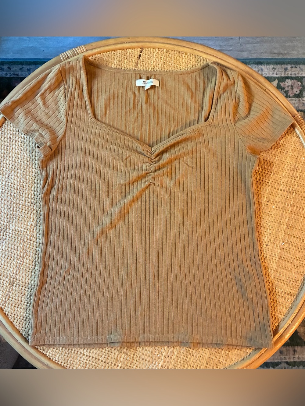 Madewell Ribbed Sweetheart Tee